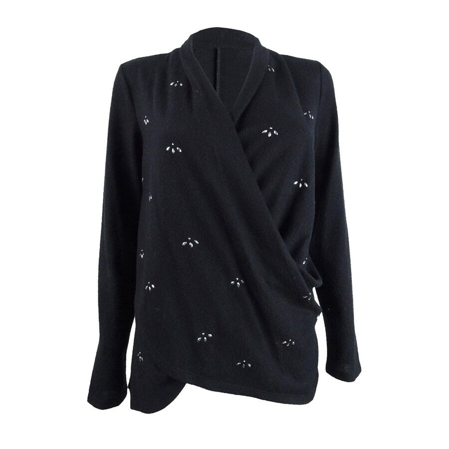 1.State Women's Draped Embellished Top