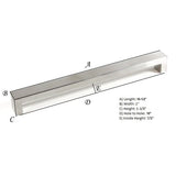 10-1/2-Inch (226mm) BOLD Design Stainless Steel Brushed Nickel Contemporary Cabinet Bar Pulls (Set of 5)