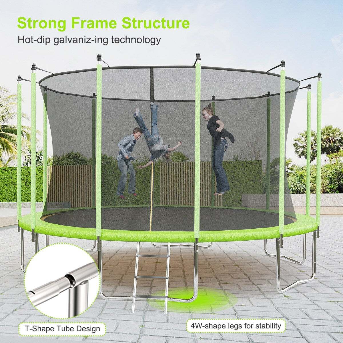 10/12/14/16 FT Recreational Trampoline