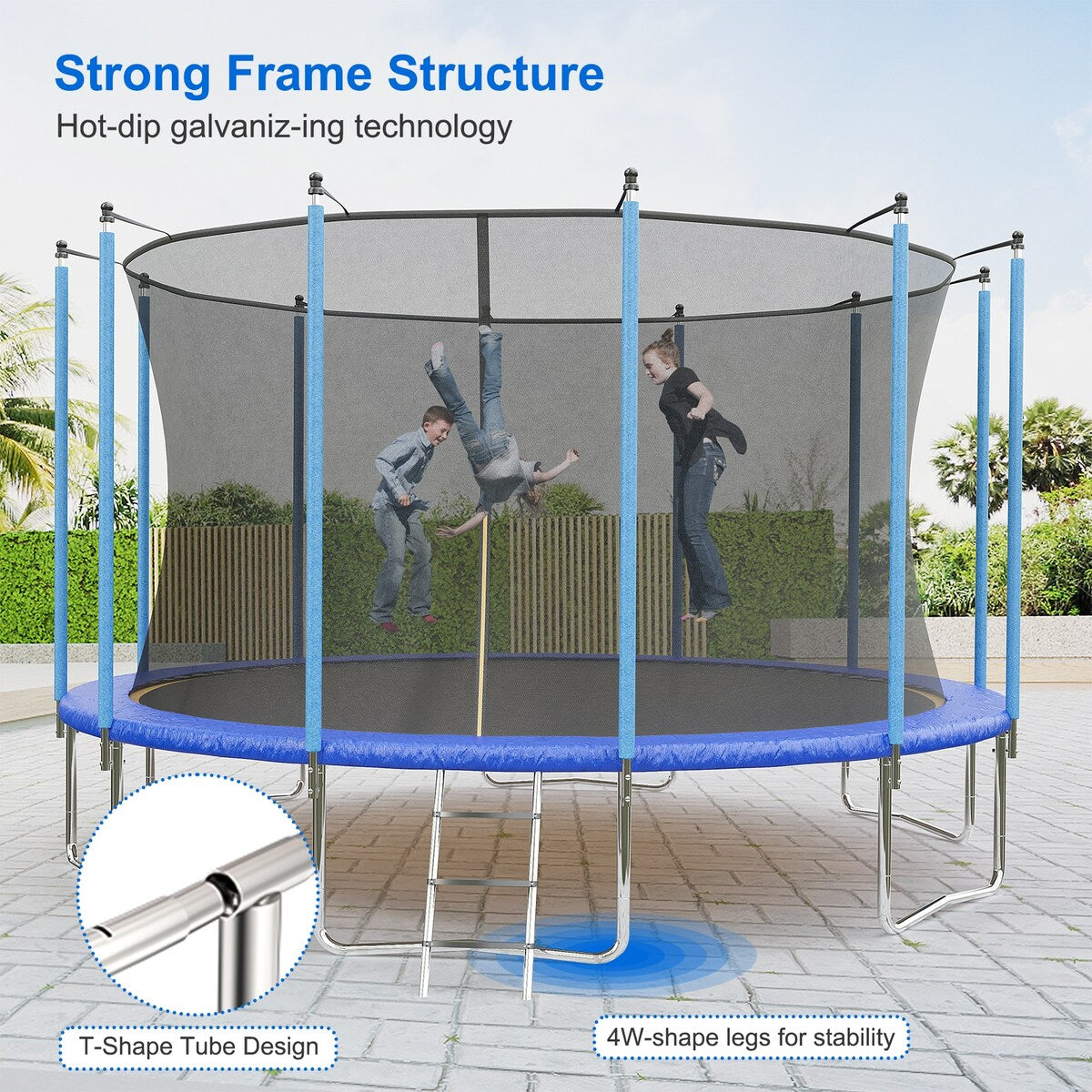 10/12/14/16 FT Recreational Trampoline