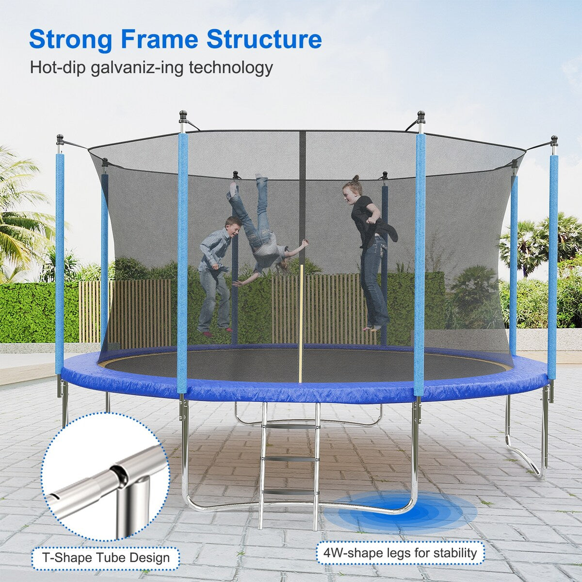 10/12/14/16 FT Recreational Trampoline