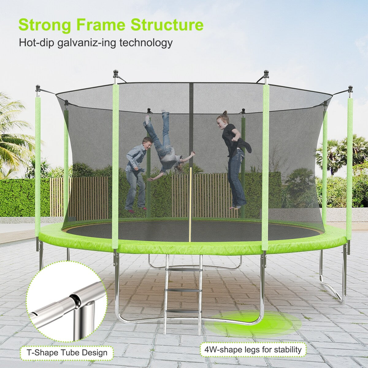 10/12/14/16 FT Recreational Trampoline