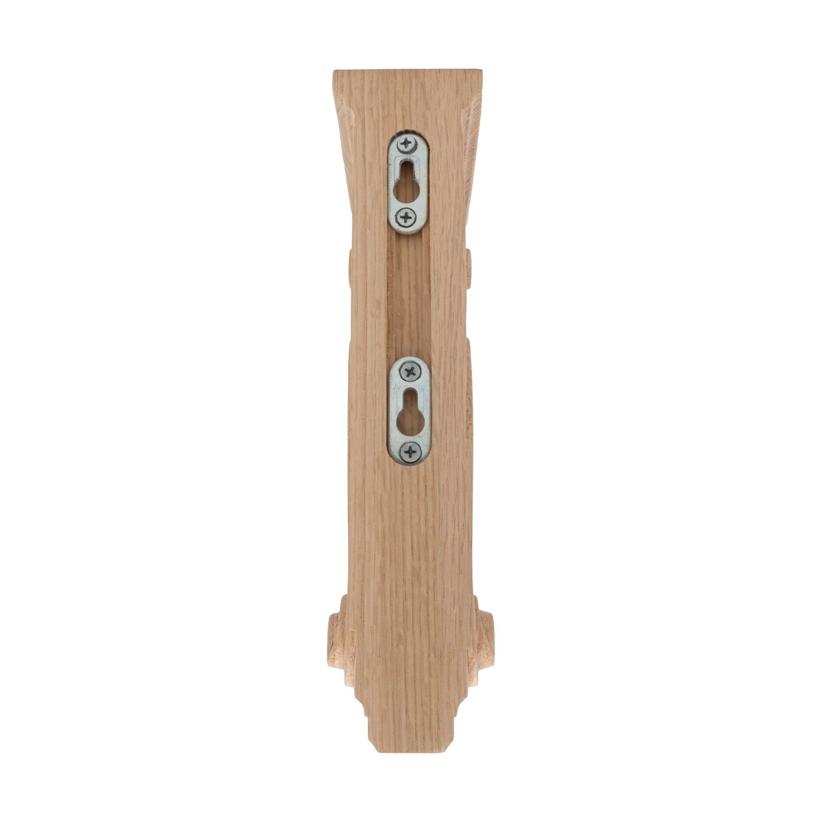 10-13/16" x 2-1/8" x 6-11/16" Red Oak Traditional Plain Wood Corbel