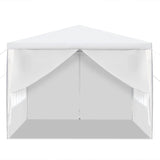 10-foot Square White Outdoor Party Canopy Patio Gazebo