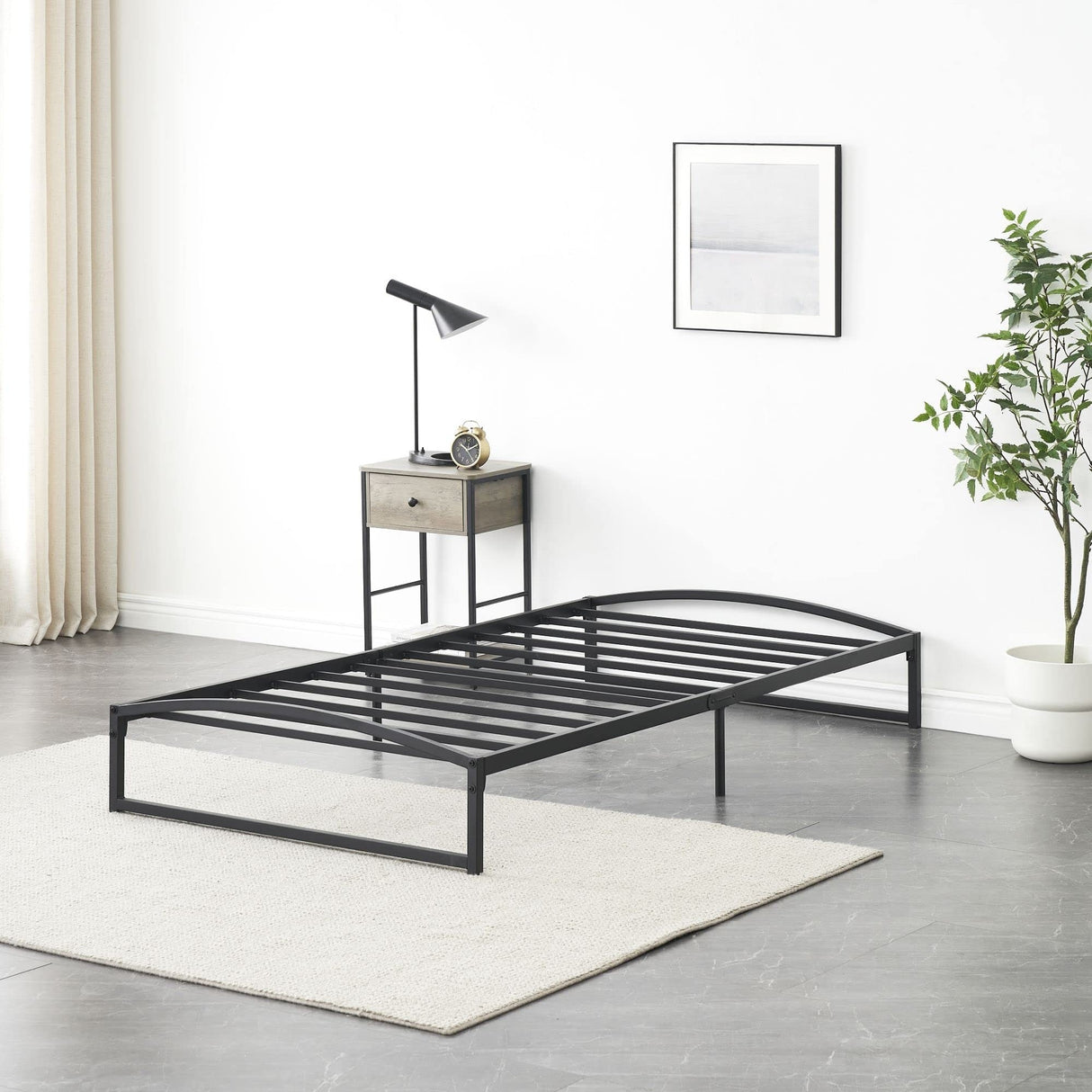 10 Inch Metal Platform Low Profile Bed Frame