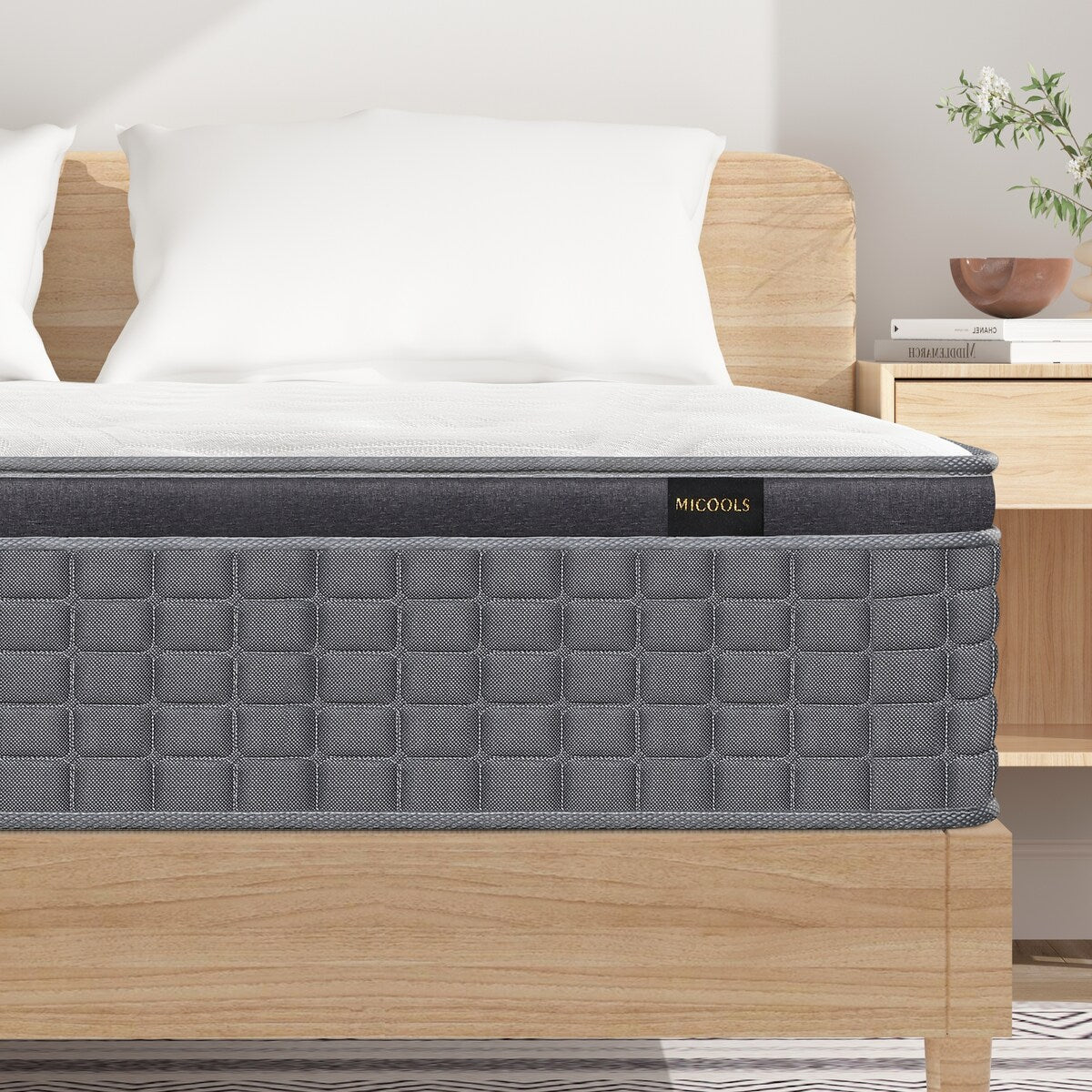 10 Inch Pillow Top Pocket Spring Mattress for Motion Isolation