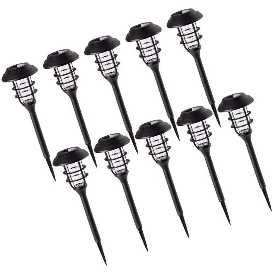 10 Pack Solar Garden Lights LED Landscape Yard Lawn Decor Lamps