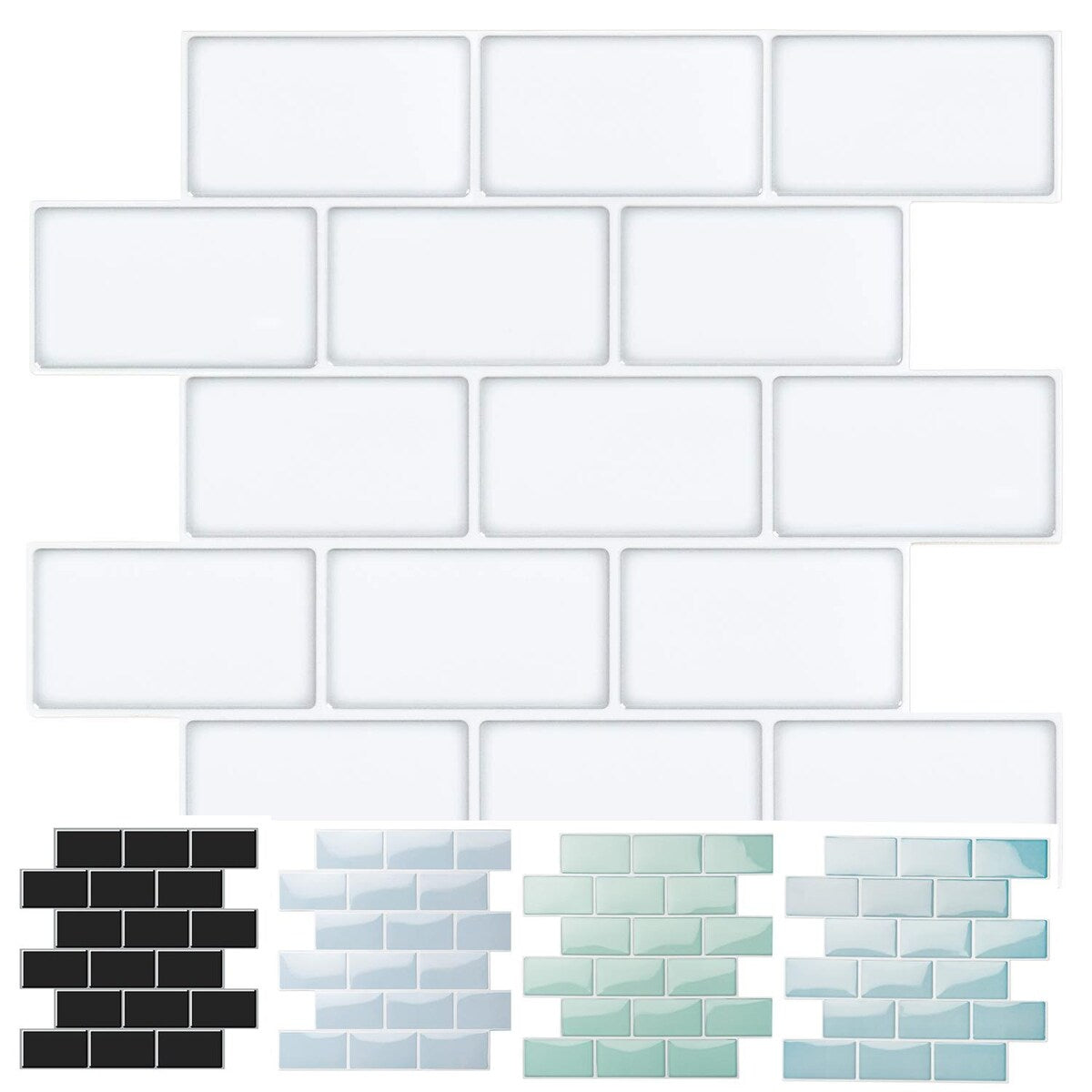 10-Sheet Peel and Stick Backsplash Tile