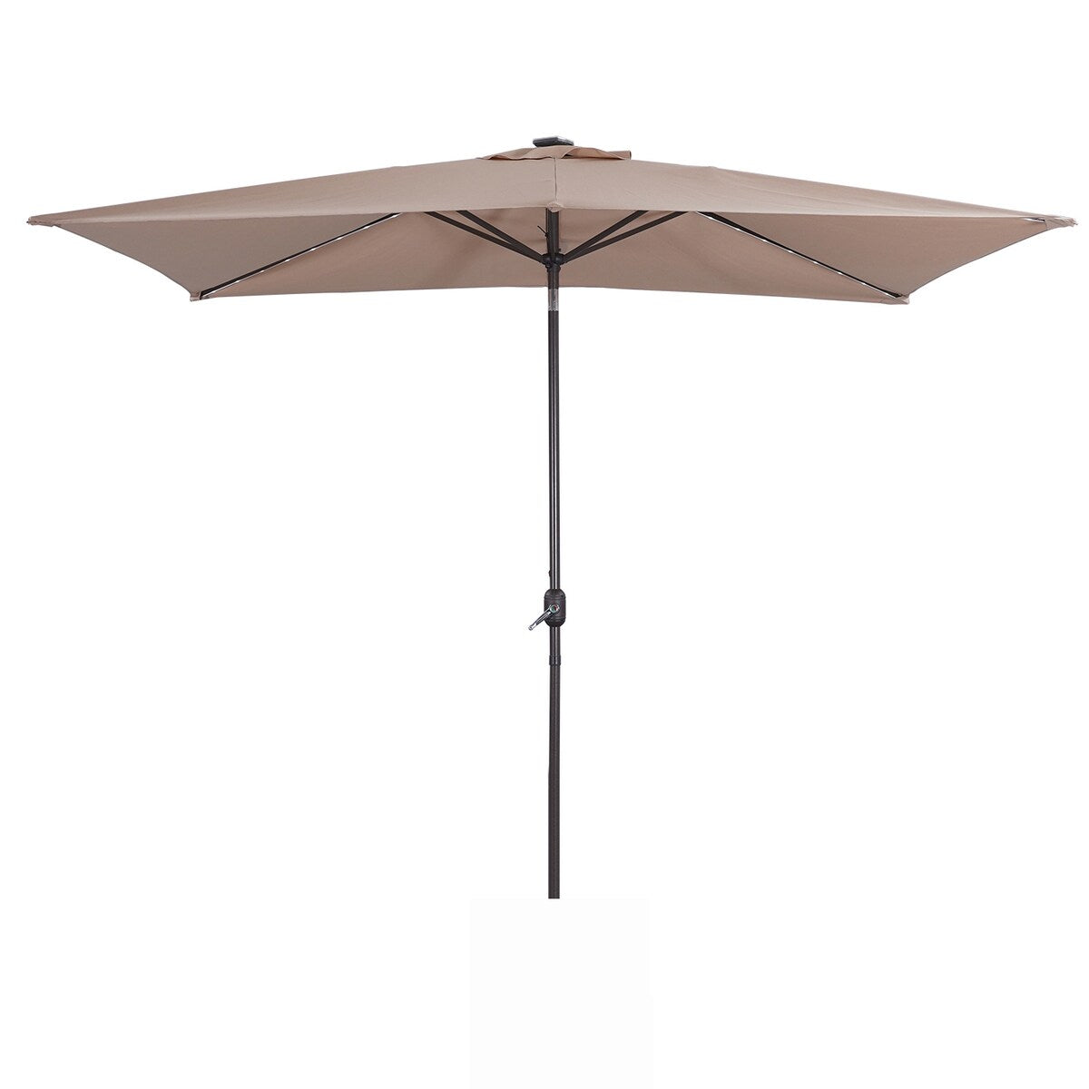 10ft Solar 54 LED Lights Patio Umbrellawith Tilt and Crank, Sand