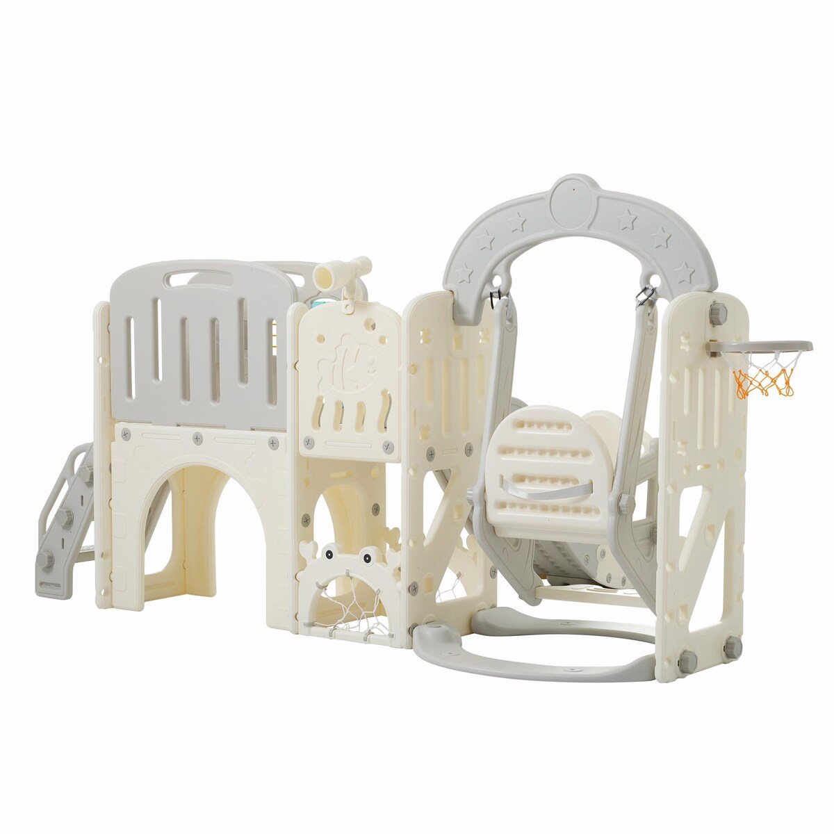 10-in-1 Toddler Slide and Swing Set