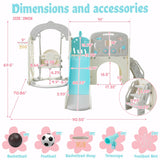 10-in-1 Toddler Slide and Swing Set