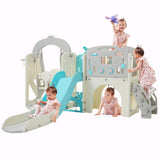 10-in-1 Toddler Slide and Swing Set
