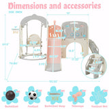 10-in-1 Toddler Slide and Swing Set