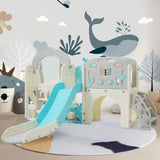 10-in-1 Toddler Slide and Swing Set