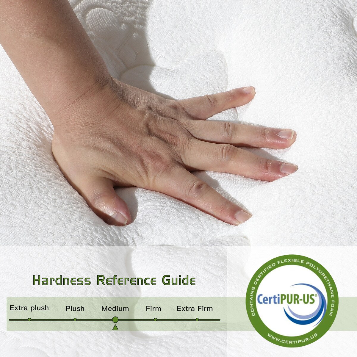 10 inch Medium Soft Memory Foam Twin Mattress with 10-Year Warranty