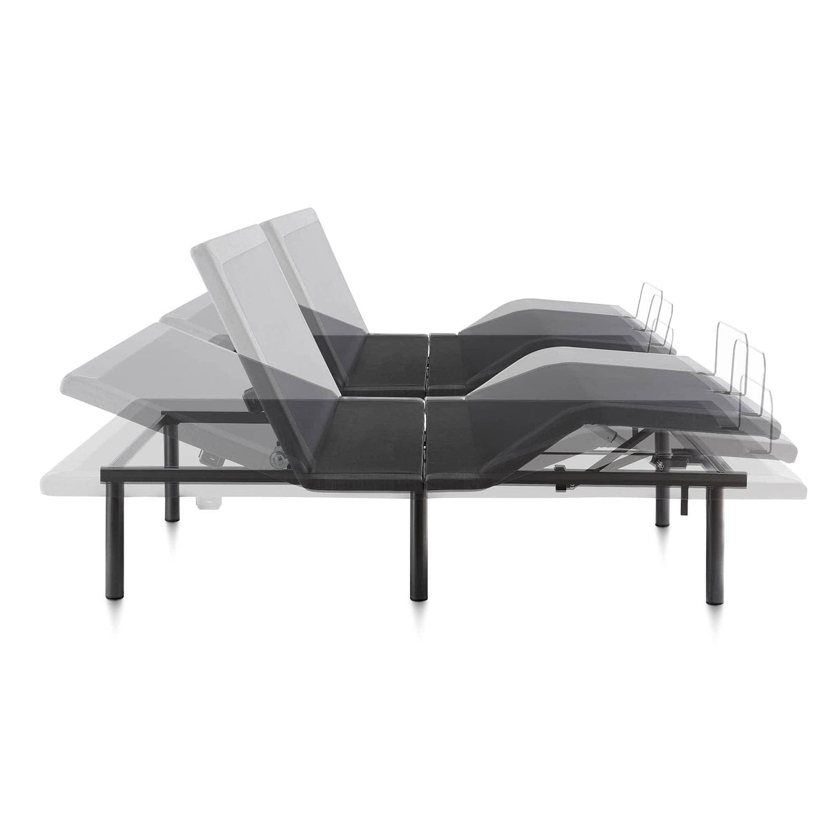 Lucid Comfort Collection 10-inch Gel Memory Foam Mattress and Deluxe Adjustable Bed Set