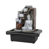 10.6-inch Indoor Buddha Water Fountain Small Tabletop Feature for Home