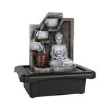 10.6-inch Indoor Buddha Water Fountain Small Tabletop Feature for Home