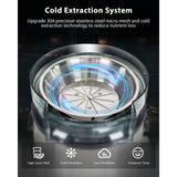 1000W 3-Speed LED Centrifugal Juicer Machines Vegetable and Fruit, 3.5" Big Wide Chute, Easy Clean, High Juice Yield, BPA Free