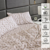 100% Cotton Sheets for Full Size Bed Crispy Cooling Percale Sheets Breathable & Durable Full Sheet Set 16 Inches Deep Pocket