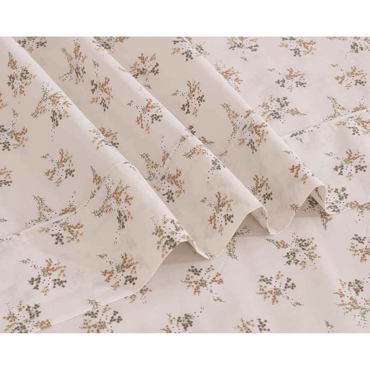 100% Cotton Sheets for Full Size Bed Crispy Cooling Percale Sheets Breathable & Durable Full Sheet Set 16 Inches Deep Pocket