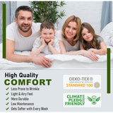 100% Cotton Sheets for Full Size Bed Crispy Cooling Percale Sheets Breathable & Durable Full Sheet Set 16 Inches Deep Pocket