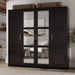 100% Solid Wood Cosmo 4-Door Wardrobe with Solid Wood or Mirrored Doors by Palace Imports