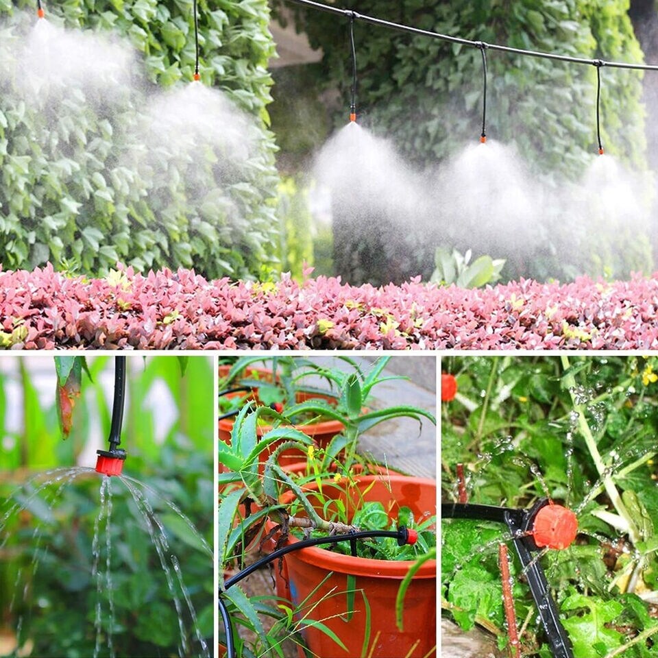 100ft Micro Drip Irrigation System Garden Plant Watering Hose
