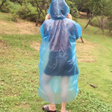 100x Disposable Adult Emergency Waterproof Rain Coat Hiking Camping Hood