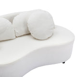 103.9" Modern Sofa Lamb Velvet Upholstered Couch for Living Room