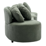 103.9" Modern Sofa Lamb Velvet Upholstered Couch for Living Room