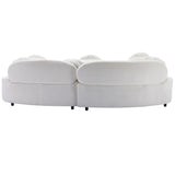 103.9" Modern Sofa Lamb Velvet Upholstered Couch for Living Room
