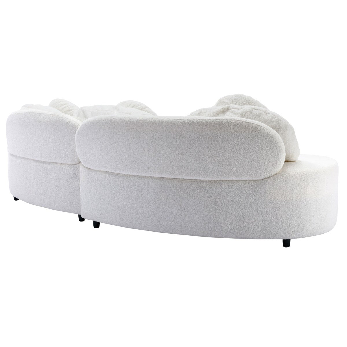 103.9" Modern Sofa Lamb Velvet Upholstered Couch for Living Room