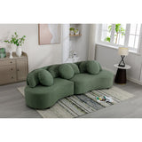103.9" Modern Sofa Lamb Velvet Upholstered Couch for Living Room