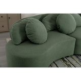 103.9" Modern Sofa Lamb Velvet Upholstered Couch for Living Room