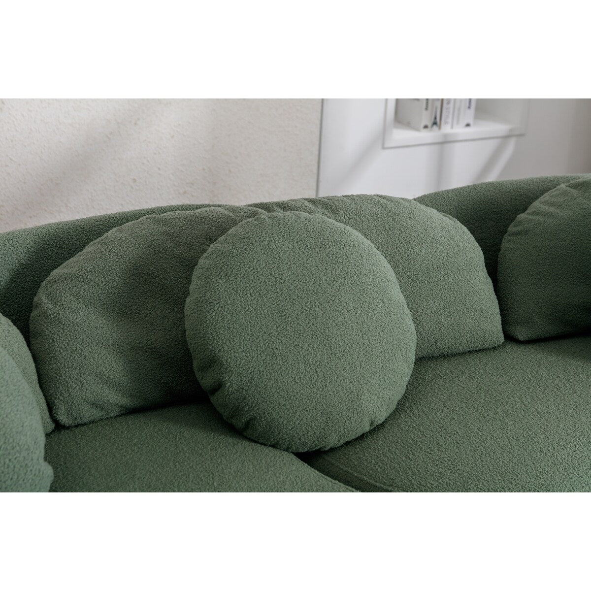 103.9" Modern Sofa Lamb Velvet Upholstered Couch for Living Room