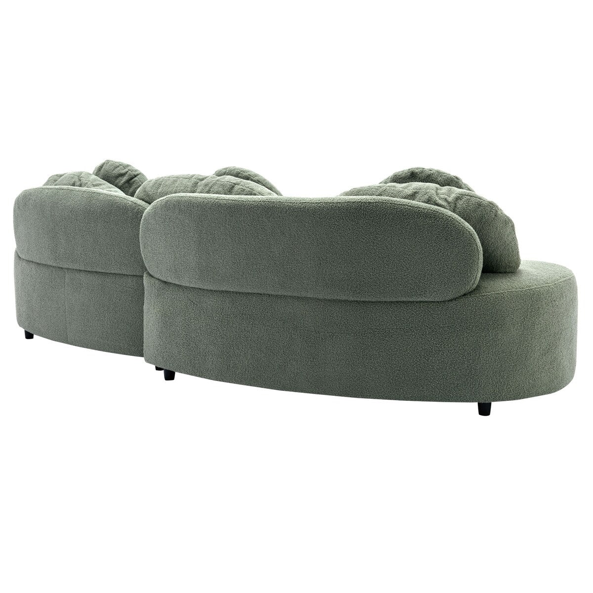 103.9" Modern Sofa Lamb Velvet Upholstered Couch for Living Room