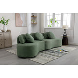 103.9" Modern Sofa Lamb Velvet Upholstered Couch for Living Room