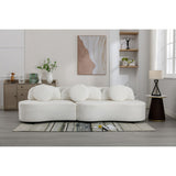 103.9" Modern Sofa Lamb Velvet Upholstered Couch for Living Room