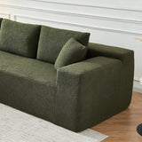104.33" Sponge Sectional Sofa Couch for Living Room, L Shaped Modern Lamb Modular High Density Sponge Floor Sofa