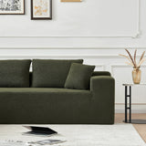 104.33" Sponge Sectional Sofa Couch for Living Room, L Shaped Modern Lamb Modular High Density Sponge Floor Sofa