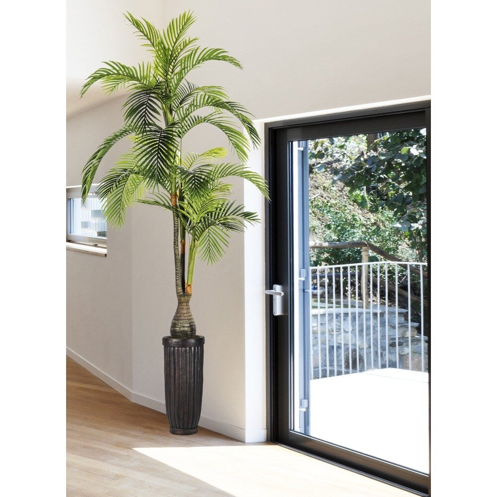 105" Tall Palm Tree in fiberstone planter