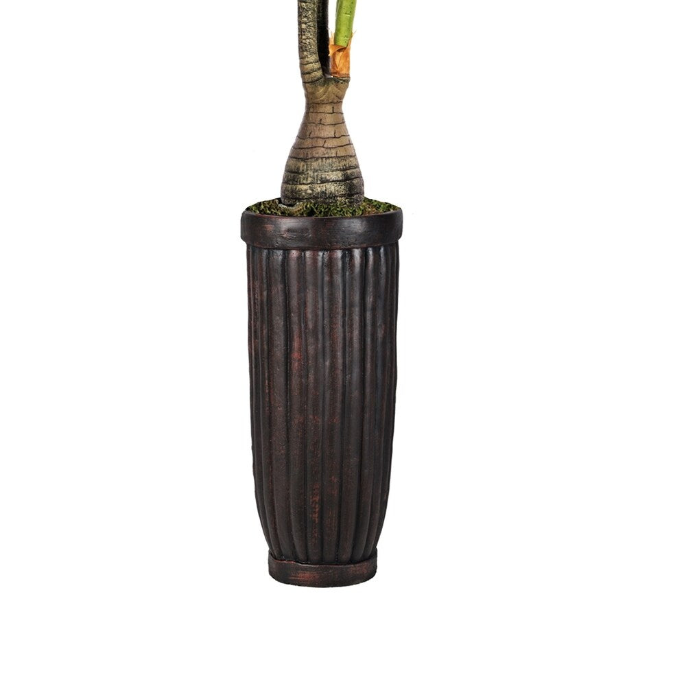 105" Tall Palm Tree in fiberstone planter