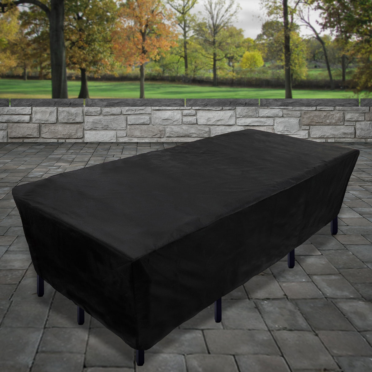 108" Waterproof Patio Furniture Cover, Black by National Tree Company - 108 in