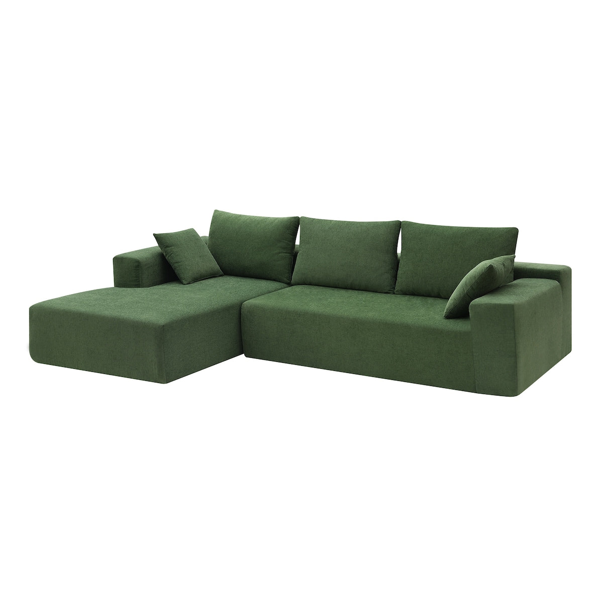 109*68" Modular Sectional Sofa Set,Upholstered Sleeper Sofa for Living Room, Bedroom, Salon, 2 PC Free Combination, L-Shape