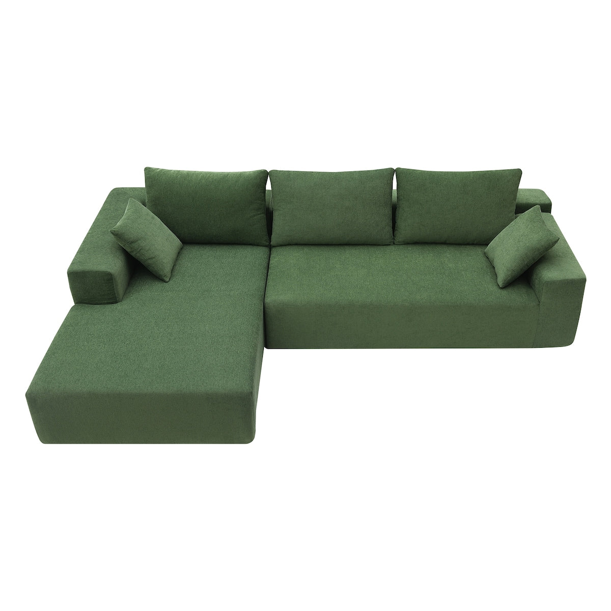 109*68" Modular Sectional Sofa Set,Upholstered Sleeper Sofa for Living Room, Bedroom, Salon, 2 PC Free Combination, L-Shape