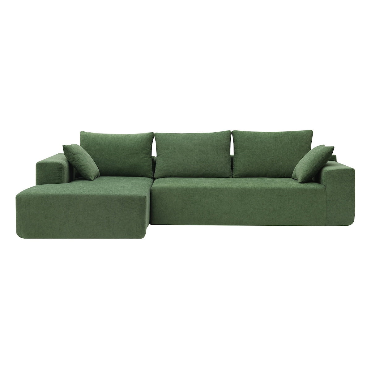 109*68" Modular Sectional Sofa Set,Upholstered Sleeper Sofa for Living Room, Bedroom, Salon, 2 PC Free Combination, L-Shape