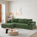 109*68" Modular Sectional Sofa Set,Upholstered Sleeper Sofa for Living Room, Bedroom, Salon, 2 PC Free Combination, L-Shape