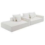 109*68" Modular Sectional Sofa Set,Upholstered Sleeper Sofa for Living Room, Bedroom, Salon, 2 PC Free Combination, L-Shape