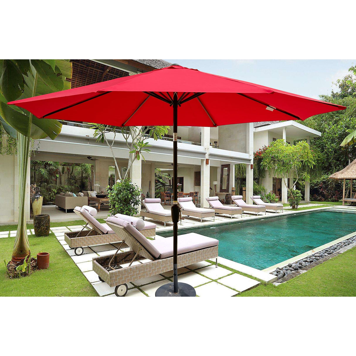 10FT Outdoor Patio Umbrella with Tilt and Crank